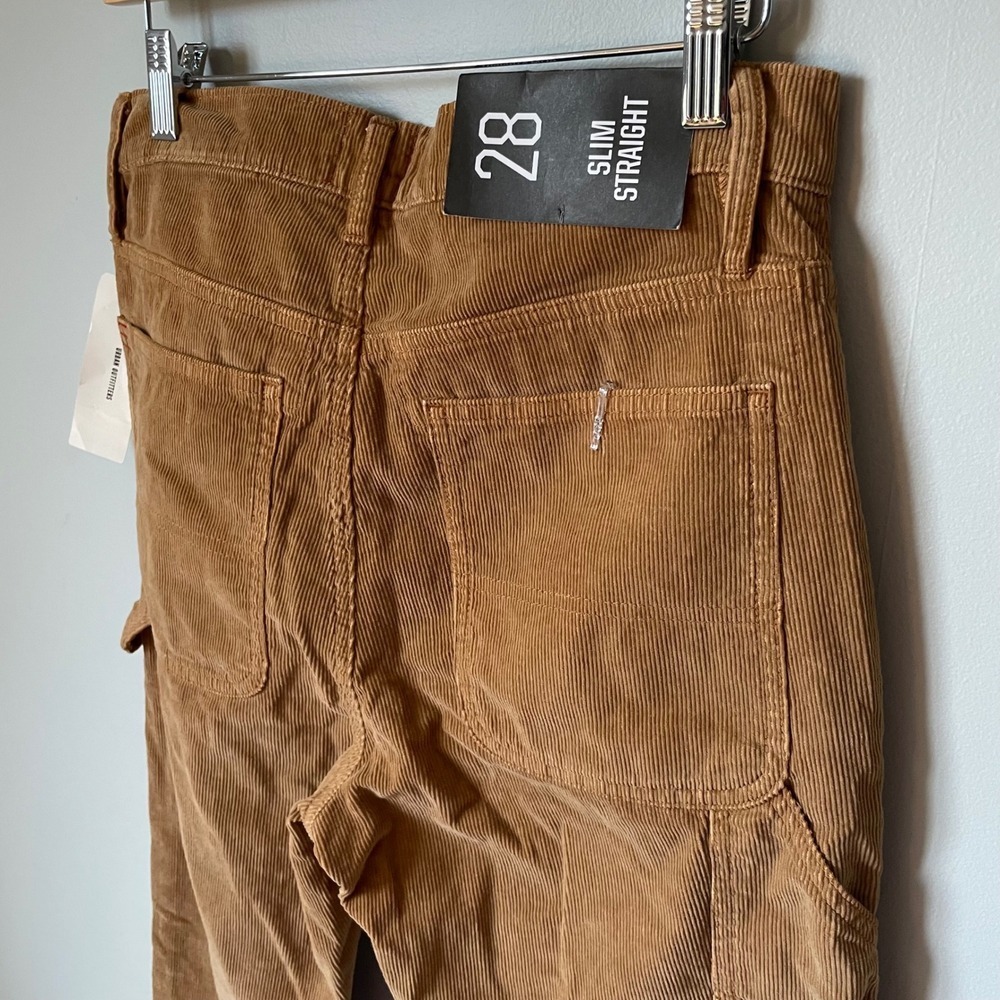 BDG Urban Outfitters Corduroy Carpenter Pants Brown Slim Straight Fit Size 28 - Picture 9 of 10